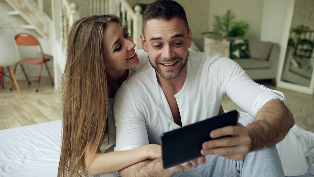 couple talking at home