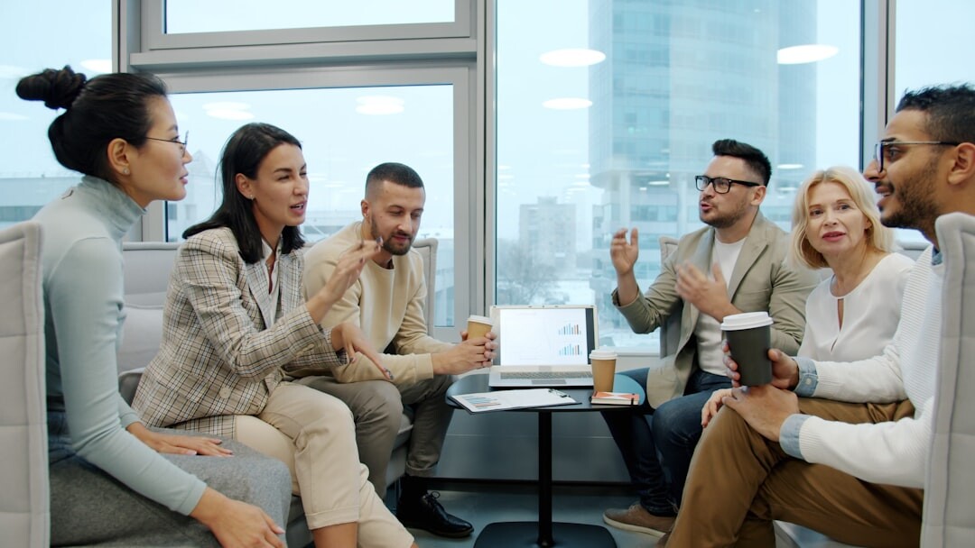 people having conversation